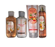 NEW  BATH  BODY WORKS LOT  PRETTY AS A PEACH  4 FULL-SIZE ITEMS  72 VALUE