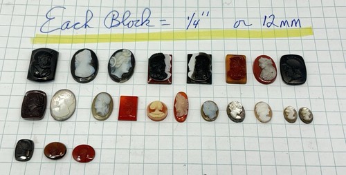 ANTIKES KONVOLUT KAMEEN AUS AUSBRÜCHEN - KORNELIAN - ONYX - M.O.P. (I1328) - Bild 2 von 9