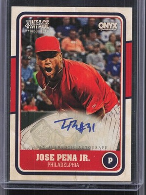 2025 Onyx Vintage Extended Series #VA-JOPE Jose Pena Jr. Prospect Auto (B)