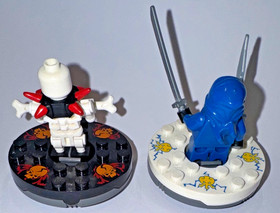 LEGO Set# 2257 Ninjago Jay & Frakjaw Minifigs, Spinners & Weapons RETIRED 2011