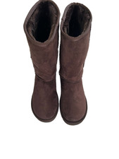 UGG Australia Classic Short Boots Chocolate Brown Suede Sheepskin Lined Women
