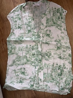 rich&royal Damen Bluse  Printed Blouse grün Blumenmuster