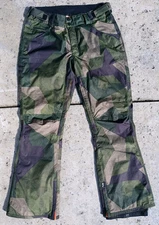 ThirtyTwo WOODERSON Mens Snowboard Pants EXTRA LARGE Camouflage Camo XL RARE