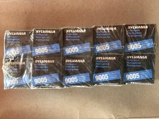 Lot of Ten New Osram Sylvania Halogen 9005 High Beam Headlamp Bulbs