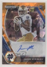 2021 Panini Prizm Draft Picks Orange Ice Javon McKinley #DPA-JAV Auto w6g