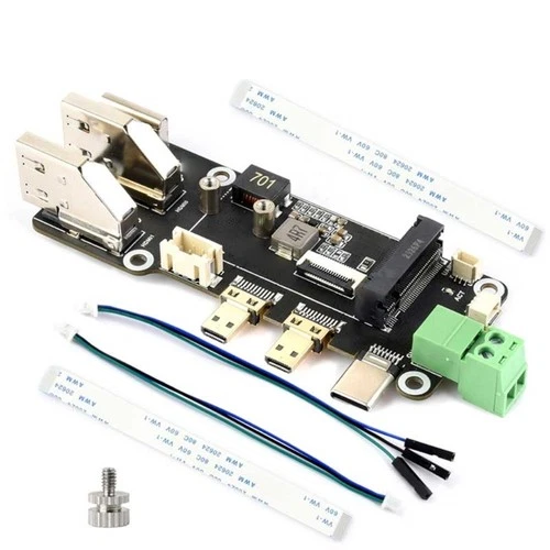 Single Board Computer PCIe To M.2 Adapter Board Support Double 4K Outputs