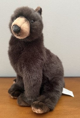 VTG Hansa Realistic Brown Bear Cub Standing Plush Toy 9  Poseable Front Legs