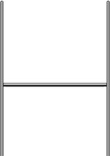 Yard Signs 100 Signs Stakes 15'' H-Frame Metal Stake 15'' Tall 10'' Wide Use W/
