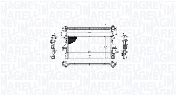 Magneti Marelli MotorküHler WasserküHler 350213215300 FüR Fiat Ducato Bus 115-image