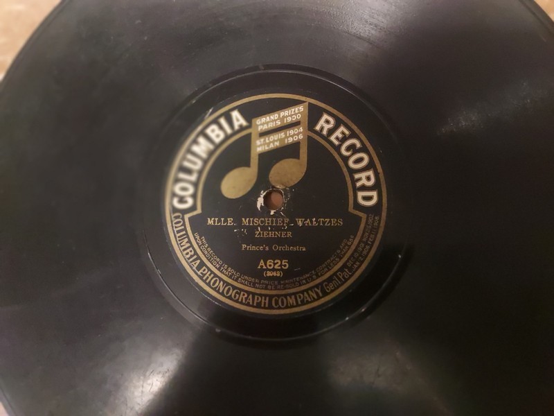 1909 COLUMBIA 78/Prince's Orchestra../Trio-Violin-Flute-Harp..
