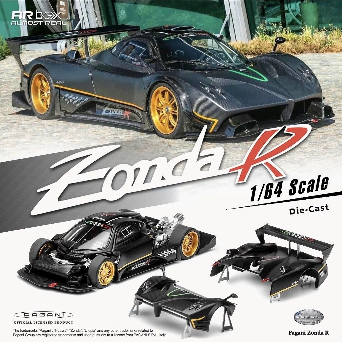 ミニカー Pagani Zonda R 1/64 ARbox Pagani Zonda R White 1/64 Diecast Model Car AR Box | eBay