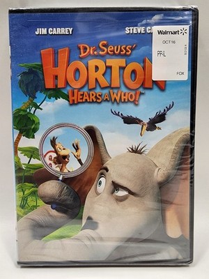 Dr. Seuss Horton Hears A Who! (DVD, 2014) Jim Carrey - Steve Carell - New