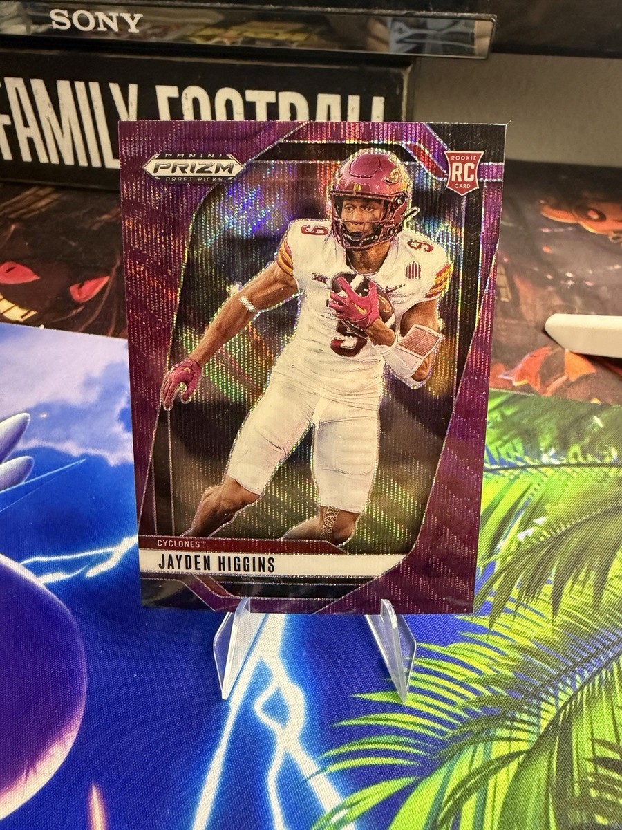 2025 Panini Prizm Draft Picks - Jayden Higgins #40 Purple Wave