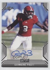 2019 Leaf Draft Auto Germaine Pratt #BA-GP1 Auto 7l6