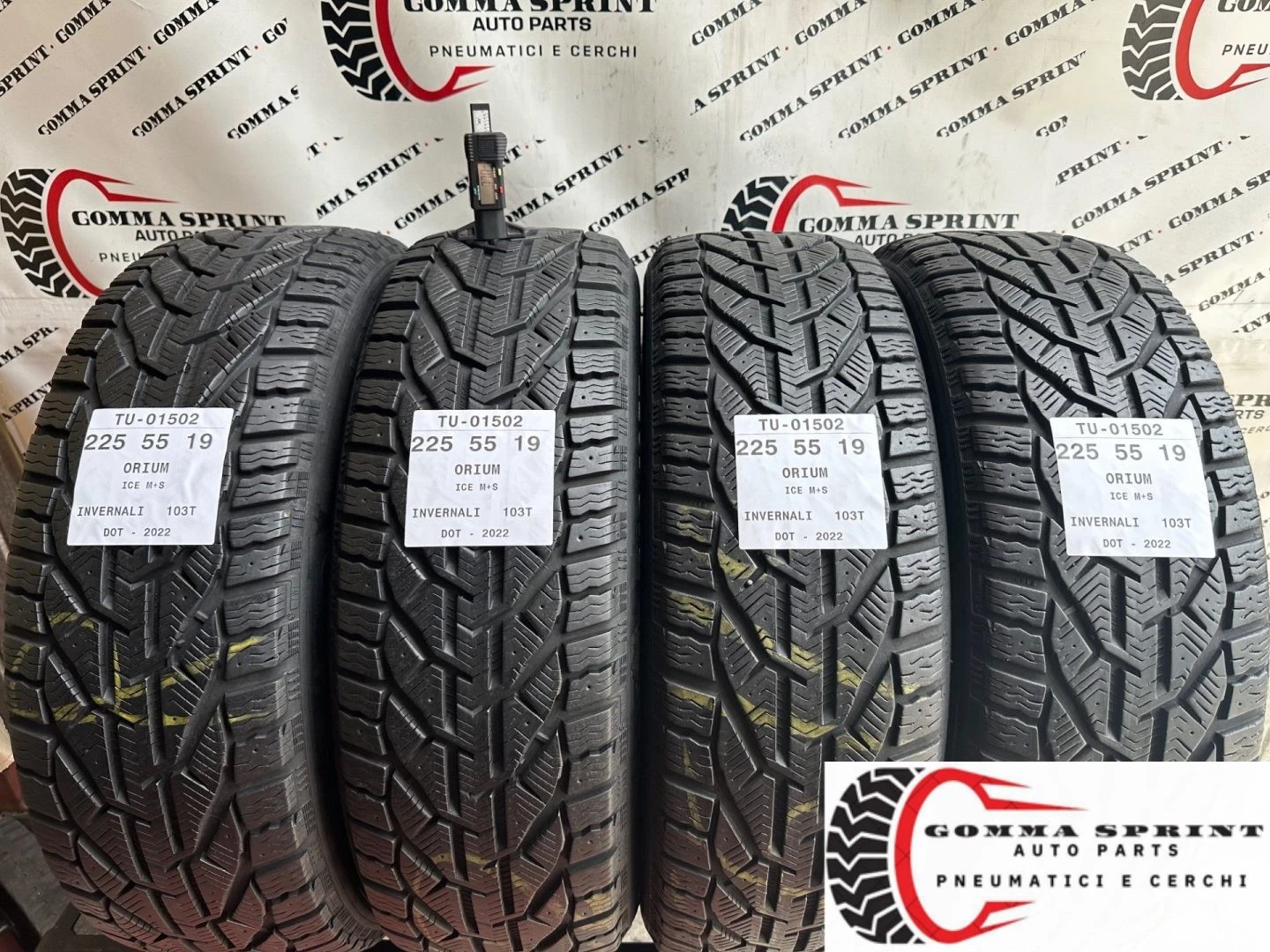 4 PNEUMATICI DI OCCASIONE 225/55/19 ORIUM INVERNALI GOMME 225 55 19