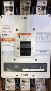 Eaton MDL3800A13S02 800A 3-Pole MDL 50k Industrial Circuit Breaker
