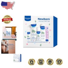 Newborn Baby Gift Set: Organic Bath Skincare 5 Natural Plant-Based Items