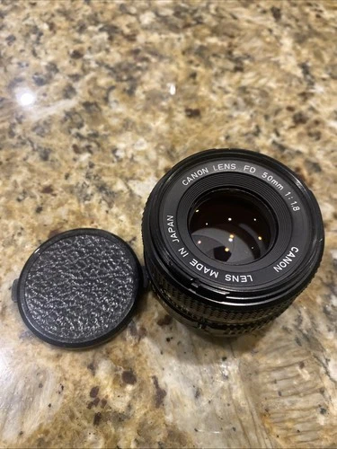 Canon FD 50mm F1:1.8 Lens With Caps