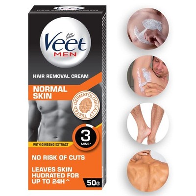 Veet Hair Removal Cream for Men, Normal Skin - 50g