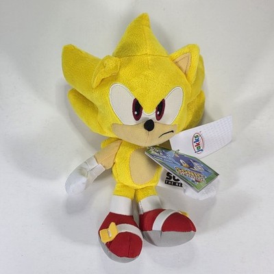 Sonic the Hedgehog 35th Anniversary 9'' Super Sonic Collectible Plush Toy Jakks