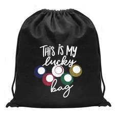 Lucky Game Drawstring Backpack My Lucky Gambler Bag Winner Gift for Gambler G...