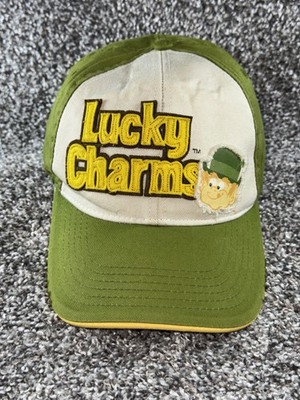 Lucky Charms Hat Cap Strapback Green Adjustable Logo Leprechaun Irish Shamrock