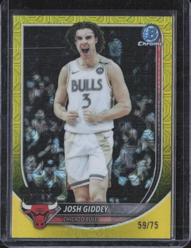 2025 Bowman Mega Box Basketball Yellow Mojo Refractor Josh Giddey #BCV-72