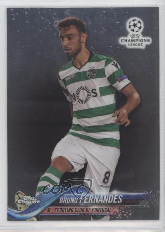 2017-18 Topps Chrome UCL Bruno Fernandes #66 0yz8