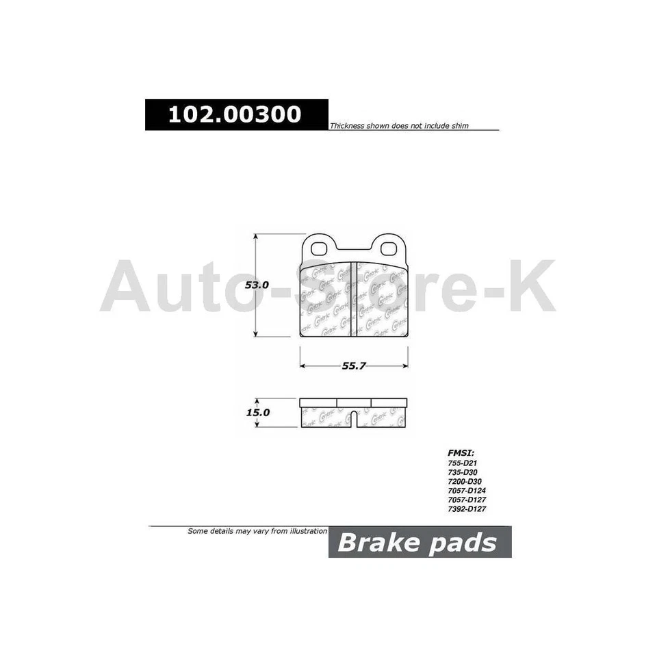 Juego de rotores de freno traseros + pastillas de freno para 1981 - 1984 1985 1986 Alfa Romeo GTV-6 Foto 4 de 4