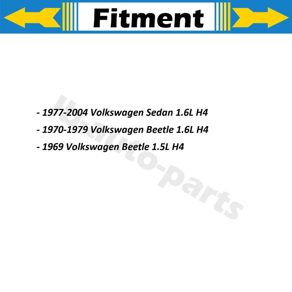 Conjunto de mangueira de freio dianteiro traseiro linha 4x para Volkswagen Beetle 1970-1979 - Imagem 2 de 4