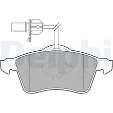 Delphi LP1707 brake pad set, disc brake for VW