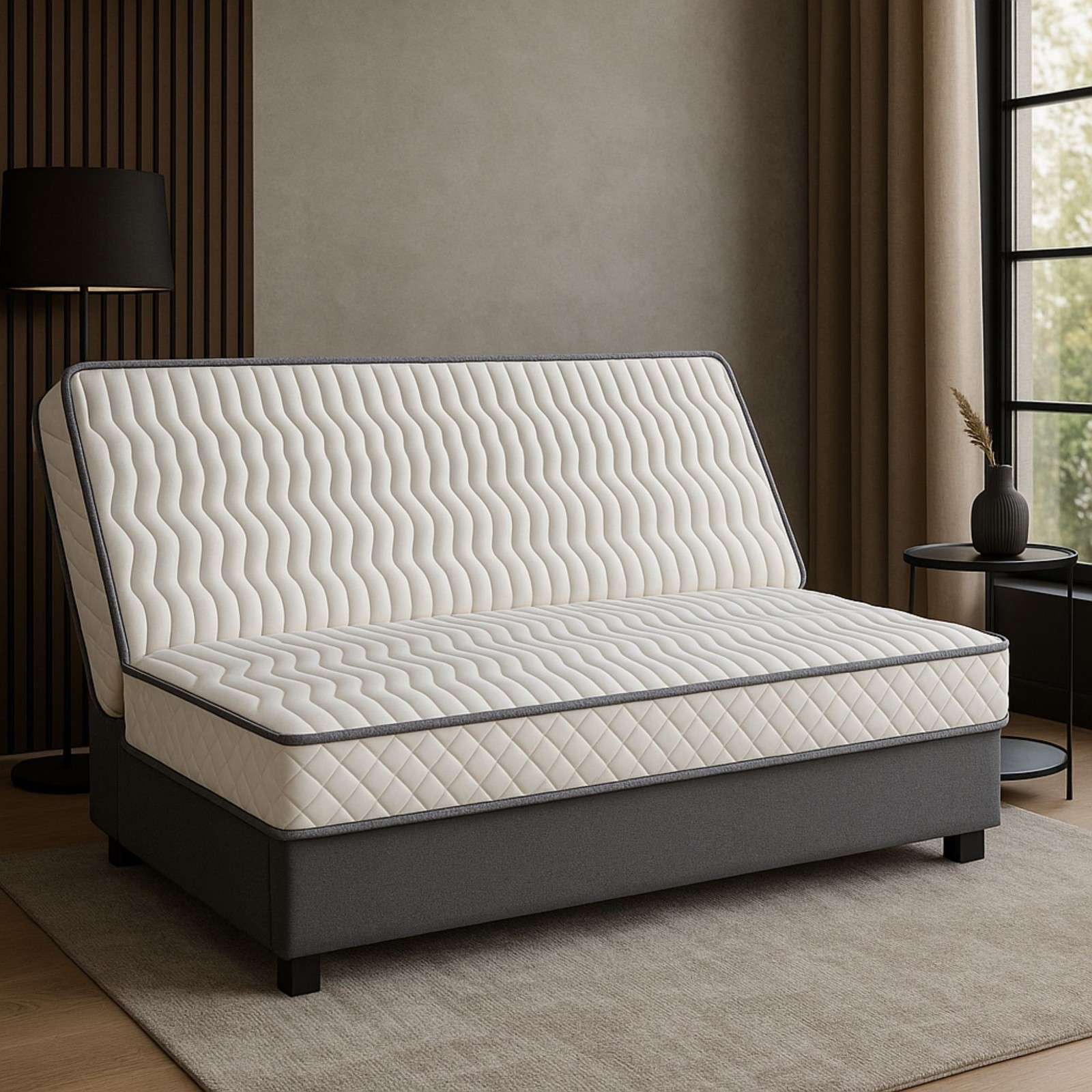 Matelas Clic Clac 15 cm pour Soulager le Mal de Dos sur Canapé Convertible