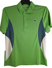 Lacoste men's Novak Djokovic polo shirt size M green