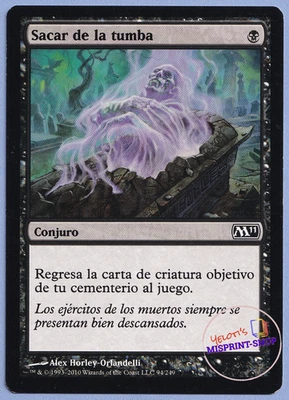 Disentomb Spanish Mtg MISPRINT. Returns a creature to PLAY instead of hand - Imagen 1 de 4