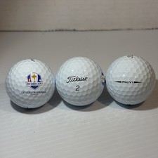 2018 Ryder Cup Logo 3-Pack Golf Balls Commemorative Le Golf National France NIB