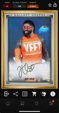 DIGITAL TOPPS WWE SLAM Jey Uso ICONIC WINSOR GREEN GALLERY GRAPHS Read
