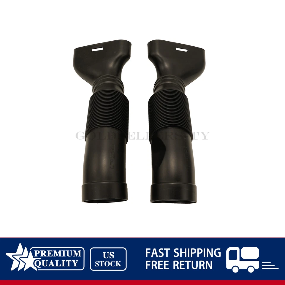 Set Of 2 Left + Right Side Air Intake Duct Hose For Mercedes W209 CLK320 CLK500 - Image 3 of 4