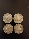 1959/1951/1953/1950 Washington silver Quarters