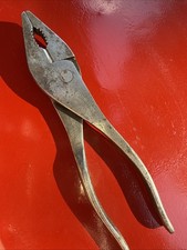 Vintage 1960's Channellock 537 Slip Joint Pliers USA 7.5" with Side Cutter