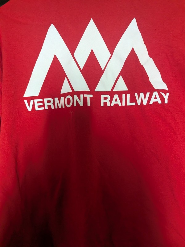 Vermont Railway Long Sleeve T Shirt- XL