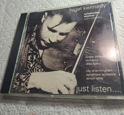 Nigel Kennedy Just Listen C.D. Tchaikovsky Sibelius Violin Concertos EMI Classic