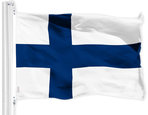 Finnland Finnische Flagge 3 x 5 Fuß 150D gedruckt Polyester - Bild 1 von 5