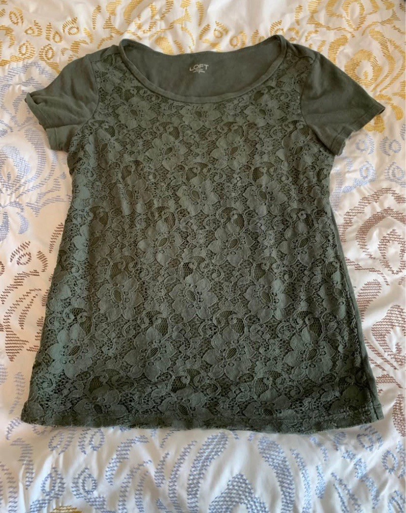 Women’s Loft Lace Overlay Shirt