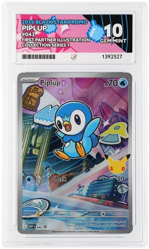 ACE 10 - Piplup - 042 - Black Star Promo - Pokemon - First Partner Illustration