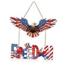 250 Anniversary Door Sign Patriotic Wall Decor Signs 250th Anniversary USA Red