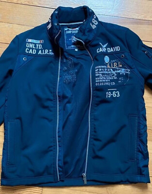 NEU/UNGETRAGEN ''RARITÄT''  CAMP DAVID  BLUE JACKE Gr.L/XL SOFTSHELLJACKE