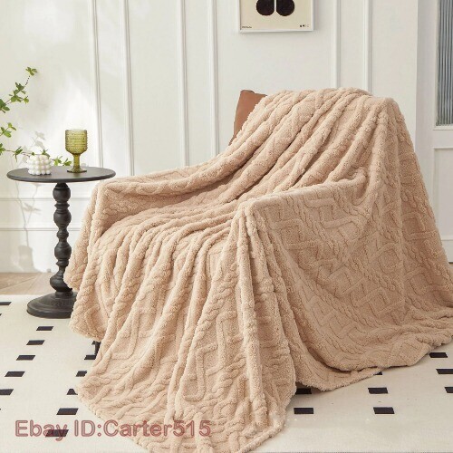 Winterdecke Home Warm Sherpa Weich Sofabezug Überwurf Fleece Dick Warm Decke - Bild 20 von 33