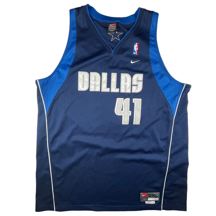 Dirk Nowitzki Dallas Mavericks NBA Nike Team Swingman jersey 2XL +