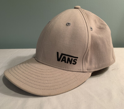 VANS Curved Bill Jockey Hat Beige Tan Baseball Cap Size S/M