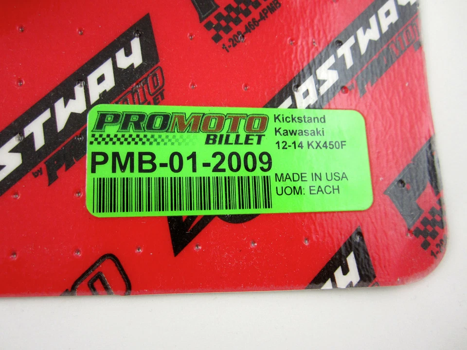 Pro Moto Billet Kickstand Kick Side Stand Kawasaki KXF 250 KX250F 15 16 17 NEW - Изображение 4 из 4